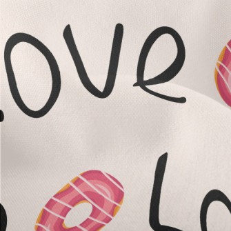 Love Words And Donuts Lightweight Performance Linen