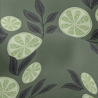 Lemon Slice Tea Lightweight Performance Linen