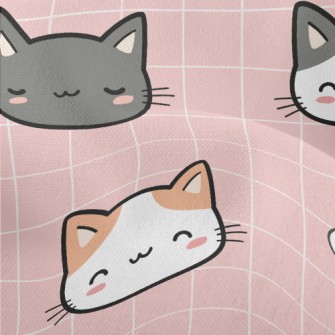 Kawaii Kitten Lightweight Performance Linen