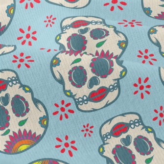 Retro Red Lips Skull Modern Jersey