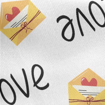 Simple Love Letters Jersey Backed Fleece