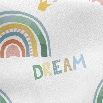 Dream Crown Rainbow Jersey Backed Fleece