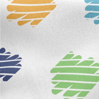 Random Stripe Graffiti Jersey Backed Fleece