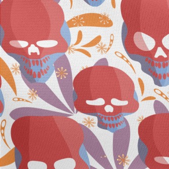 Evil Skull Face Pongee