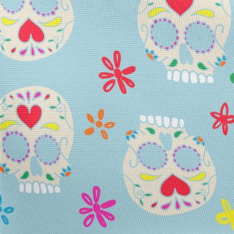 Heart Makeup Skull Pongee