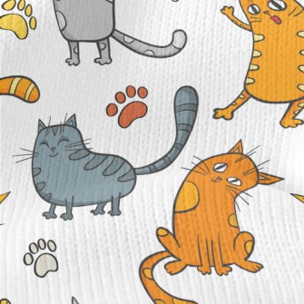 Happy And Sad Little Cat Stretch Jersey