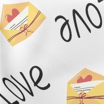 Simple Love Letters Lightweight Cotton Poplin