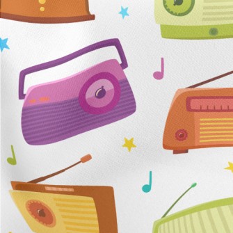 The Time When Radio Was Invent Lightweight Cotton Poplin