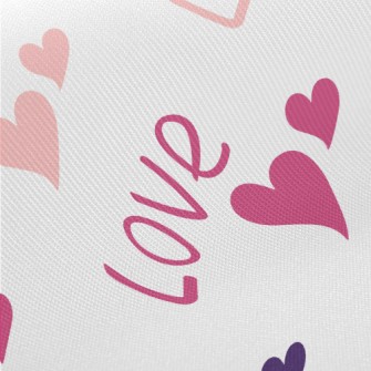 Gradual Love Words Midweight Cotton Poplin