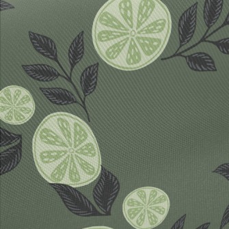 Lemon Slice Tea Midweight Cotton Poplin