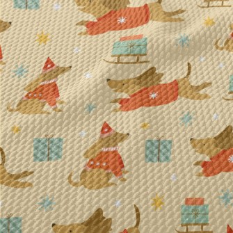 Christmas Sweater Dachshund Birdseye Piqué