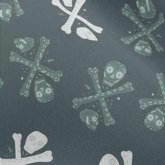 Two-color Double Skull Chiffon