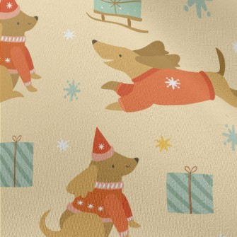 Christmas Sweater Dachshund Chiffon