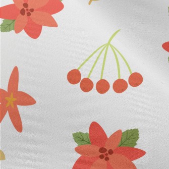 Christmas Red Berries Chiffon