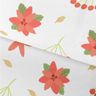 Christmas Red Berries Waterproof Oxford