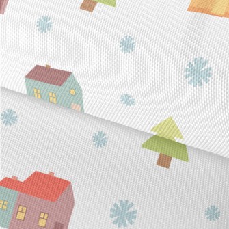 Snowflakes Small House Waterproof Oxford