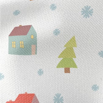 Snowflakes Small House Waterproof Canvas