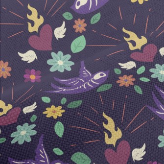 Flying Skeleton Bird Performance Linen