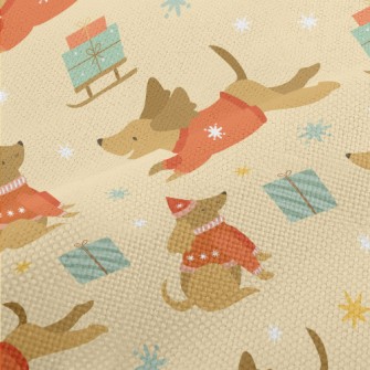 Christmas Sweater Dachshund Performance Linen