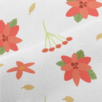 Christmas Red Berries Performance Linen