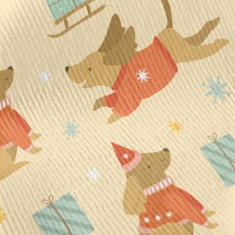 Christmas Sweater Dachshund Standard Corduroy