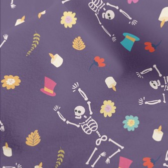 Skull Loves To Dance Micro Fleece
