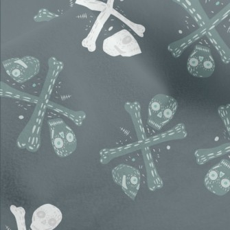 Two-color Double Skull Micro Fleece