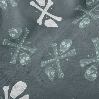 Two-color Double Skull Minky