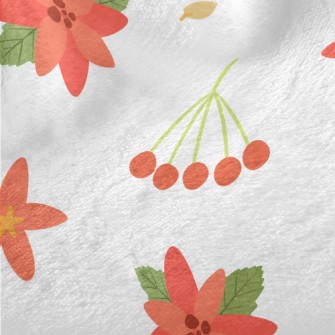 Christmas Red Berries Minky