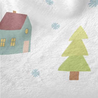 Snowflakes Small House Minky