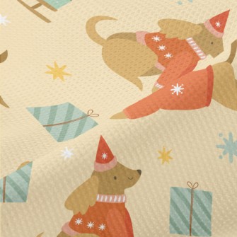 Christmas Sweater Dachshund Piqué