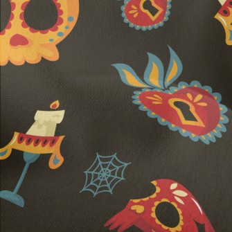 Candle Lock Day Of The Dead Lightweight Performance Linen