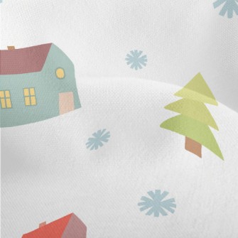 Snowflakes Small House Lightweight Performance Linen