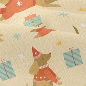 Christmas Sweater Dachshund Modern Jersey