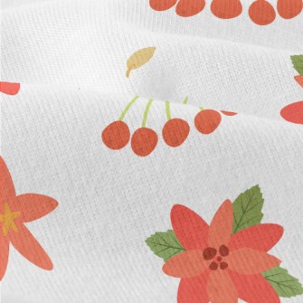 Christmas Red Berries Modern Jersey