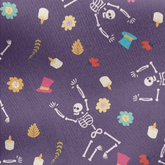 Skull Loves To Dance Jersey Backed Fleece