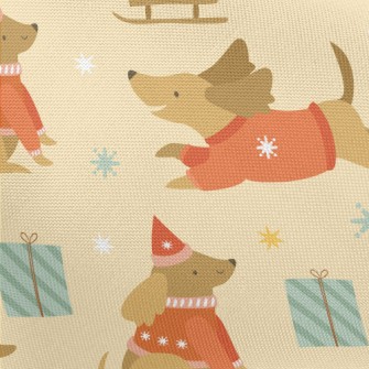 Christmas Sweater Dachshund Pongee