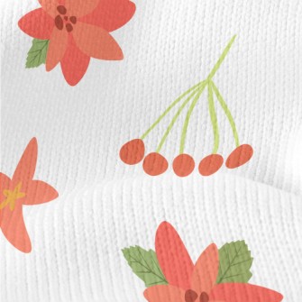 Christmas Red Berries Stretch Jersey