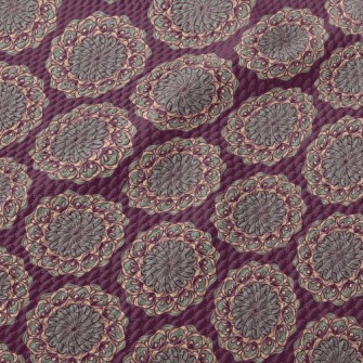 Hand Drawn Mandala Birdseye Piqué