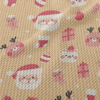 Kawaii Christmas Birdseye Piqué