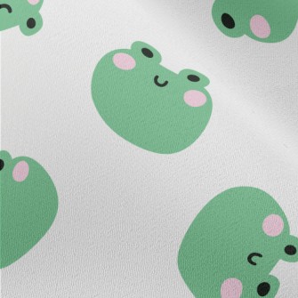 Cute Frog Smiling Face Chiffon