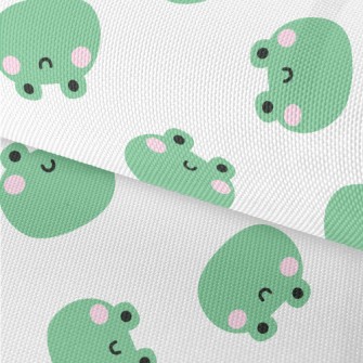 Cute Frog Smiling Face Waterproof Oxford