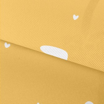 White Love Heart Waterproof Oxford