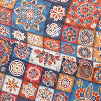 Abstract Art Flowers Waterproof Oxford