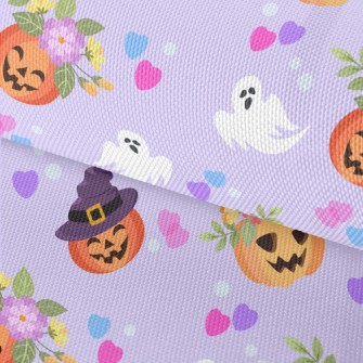 Cute Pumpkin And Ghost Waterproof Oxford