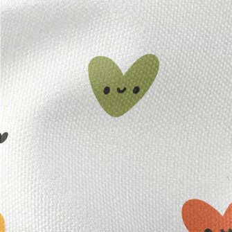 Colorful Smile Love Heart Waterproof Canvas