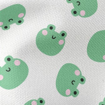 Cute Frog Smiling Face Waterproof Canvas