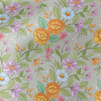 Cartoon Hand Drawn Flowers Waterproof Canvas