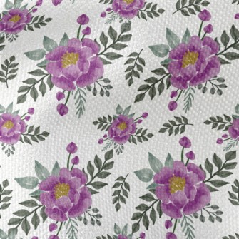 Watercolor Purple Roses Waterproof Canvas