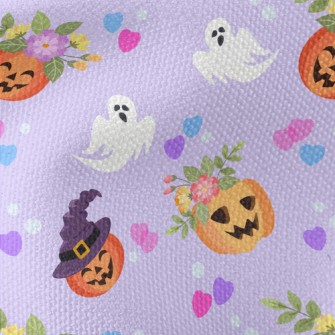 Cute Pumpkin And Ghost Waterproof Canvas